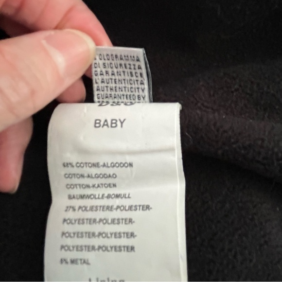 Dolce & Gabbana Baby Black Quilted Puffer Jacket Tiger Size 2 - Picture 9 of 15